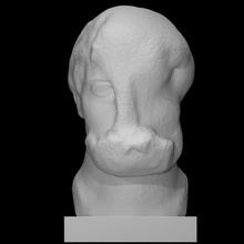 head prometheus scan halfbody 3d print model - Mito3D