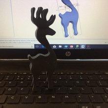 simple reindeer & garden christmas santa winter xmas moose 3d print model - Mito3D