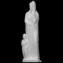 relief female figure maiden scan group 3d print model - Mito3D