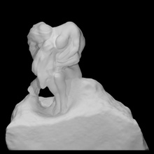 evil spirits scan man woman rodin group 3d print model - Mito3D