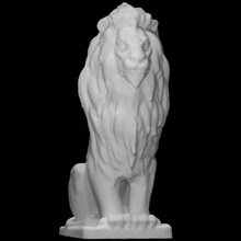 capital grille lion scan animal 3d print model - Mito3D