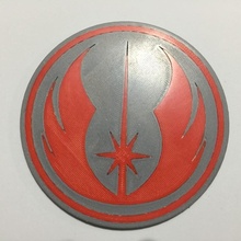 star wars emblem jedi order coaster & garden starwars jediemblem jediorder 3d print model - Mito3D