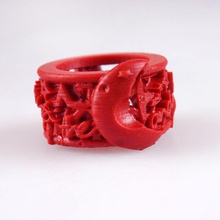 ring - moon stars jewellery resin competition-b9-valentines-day 3d print model - Mito3D