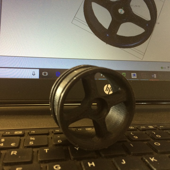 1 10 rc wheel hub cars car racing remote rim control 3D print model - Mito3D
