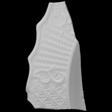 blanco glaseado sal gres borde escanear fragmento 3d print model - Mito3D