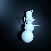 dabbing snowman & garden christmas anime gaming 3d print model - Mito3D