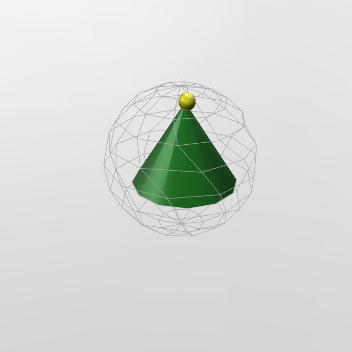 christmas tree ornament 3D print model - Mito3D
