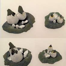 miniature éclosion monstre œufs jouets Jeux donjons fantaisie rpg Dragons jouer rôle donjon éclaireur nid d'oeuf 3d print model - Mito3D