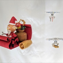 santa artigli tinkercad Natale giardino natale 3d print model - Mito3D