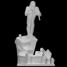 man roof scan story abstract 3d print model - Mito3D