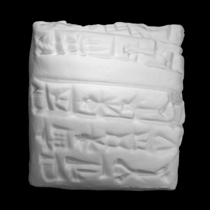 cuneiform tablet creativemachineslab scan 3D print model - Mito3D