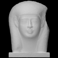 female head scan halfbody 3d print model - Mito3D