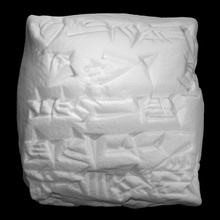 cuneiform tablet - oil scan language 3d print model - Mito3D