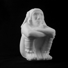 figura piedra xochipilli museo británico londres scan 3d print model - Mito3D