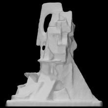 cubist bust scan abstract 3d print model - Mito3D