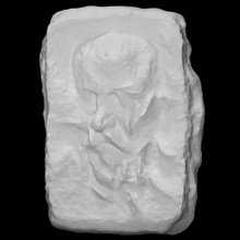portrait artist's father vii scan abstract 3d print model - Mito3D