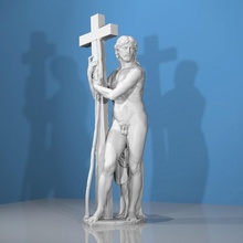 aumentato Cristo scansione Gesù scultura marmo michelangelo risorto 3d print model - Mito3D