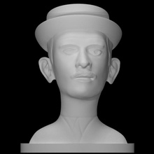 self-portrait scan man portrait artist 3d print model - Mito3D