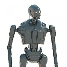 k-2so star wars rogue inspirited robot fan art android starwars rogueone k2so 3d print model - Mito3D