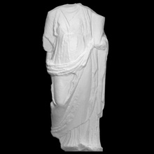 fortuna tenendo cornucopia scansione cibo Dio dea greco mitologia romano scultura statua calcolo marmo religione 3dprint 3dscan eredità culturale 3d print model - Mito3D
