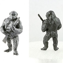 César inspirado modelo v2 ventilador arte macaco gorila Planeta Macacos 3d print model - Mito3D