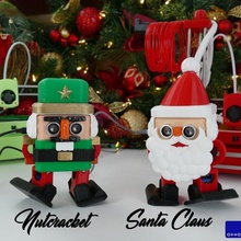 otto santa claus nutcracket & garden arduino toy holidays tinkercad chrismas 3d print model - Mito3D