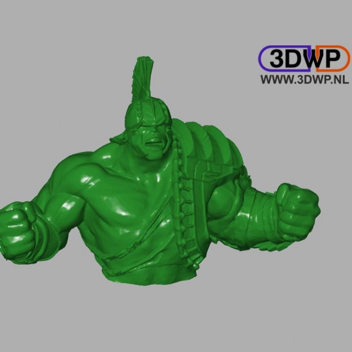 Hulk Ragnarok Büste Ventilator Kunst Wunder Skulptur thor 3D print model - Mito3D