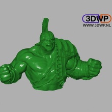 hulk ragnarok bust fan art marvel sculpture thor 3d print model - Mito3D