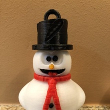 snowman ornament & garden tinkercad tinkercadchristmas 3d print model - Mito3D