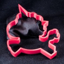 pan jengibre unicornio jardín cortador galletas 3d print model - Mito3D