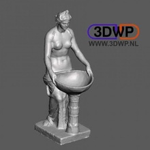 Roma Kadın banyolar taramak yıkama tamamen 3d print model - Mito3D