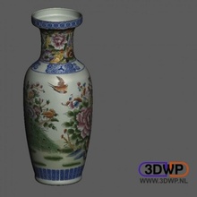 vase colour scan object 3d print model - Mito3D
