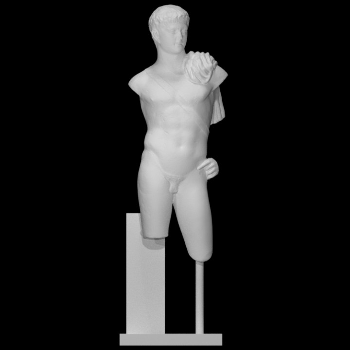 statua nero domiziano scansione 3D print model - Mito3D