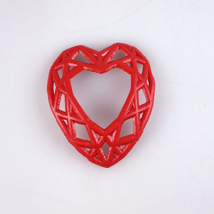 wired heart pendant jewellery resin competition-b9-valentines-day 3D print model - Mito3D