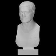 bust man scan portrait 3d print model - Mito3D
