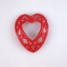 via cavo pendente cuore gioielli resina concorso b9 valentines day 3d print model - Mito3D