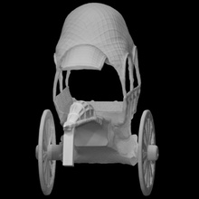 caleche scan object vehicle 3d print model - Mito3D