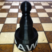 pawn -version 2 mmu board games chess 3d print model - Mito3D
