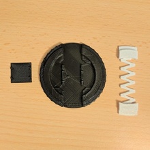 58mm lente boné poupar partes Câmera fotografia cânone tampa tinkercad 3d print model - Mito3D