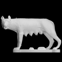 capitolina lobo escanear animal escultura yeso Rómulo remus Capitolina 3d print model - Mito3D