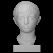 portrait young boy scan head halfbody 3d print model - Mito3D