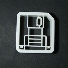 disquete biscoito cortador jardim Cortador 3d print model - Mito3D