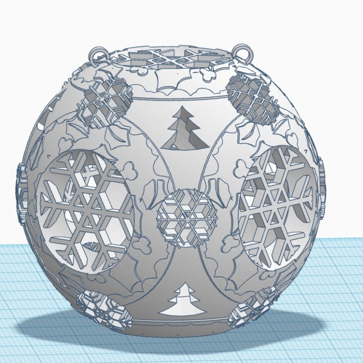 christmas ornament tinkercad myminifactory tinkerchristmas gearbest 3dwox sindoh 3D print model - Mito3D