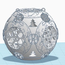 Navidad ornamento tinkercad myminifactory tinkerchristmas engranaje 3dwox sindoh 3d print model - Mito3D