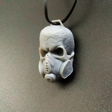 muerto jóias pingente colar crânio bugiganga 3d print model - Mito3D