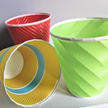 Kahve bardak çılgın vazo mod eğlence Bahçe Fincan organizatör çift renk sigma bcn3d renkler 3d print model - Mito3D