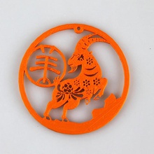 anno cinese capra ornamento scansione zodiac 3d print model - Mito3D