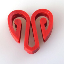 mac gyver se fosse cuore op moda accessori resina concorso b9 valentines day 3d print model - Mito3D