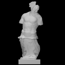 tritone acroter pergamon altare scansione uomo metà corpo 3d print model - Mito3D