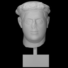 galerius scan head man portrait 3d print model - Mito3D